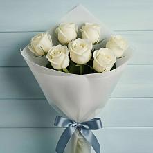 Букет 7 Белых роз Эдлесс Лав #REPLACE_PRED# Хандыге