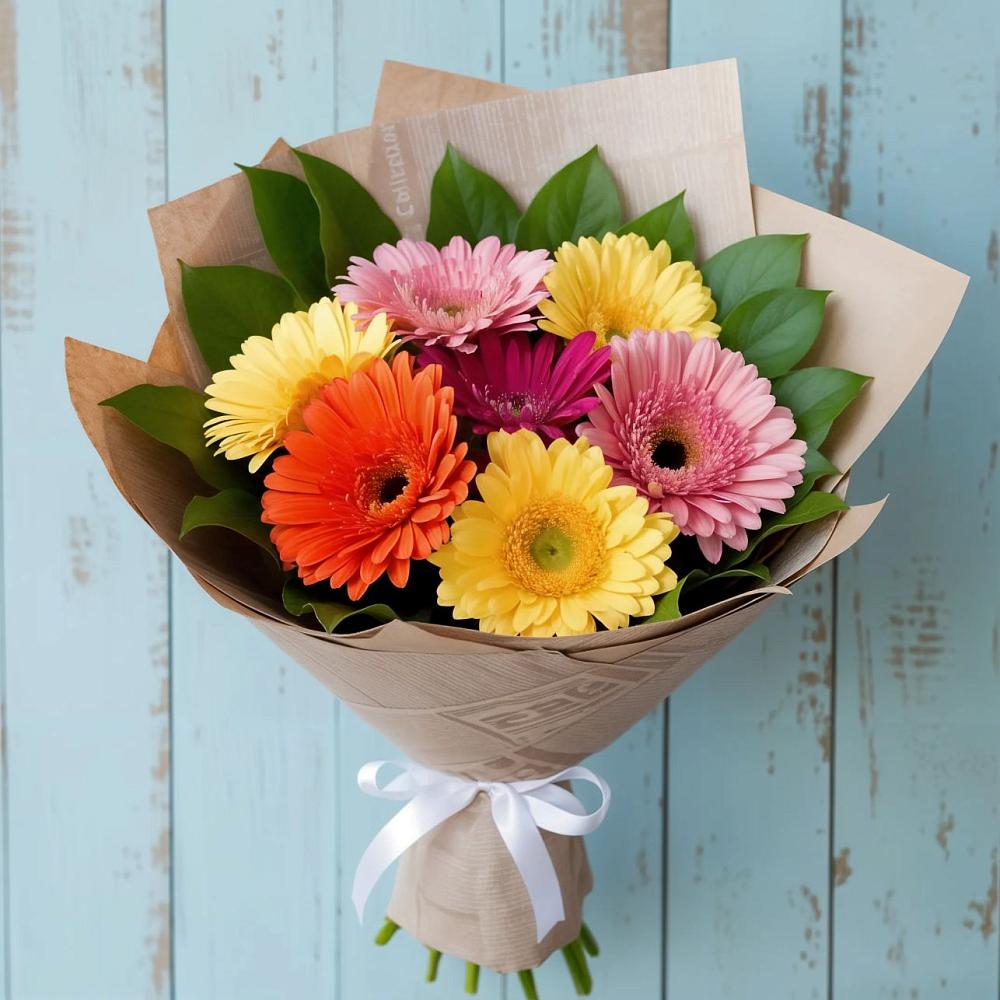 Букет цветов из: Герберы в Хандыге