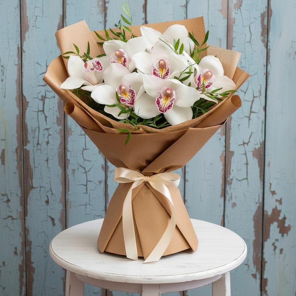 Букет цветов из: Орхидеи и Розы в Хандыге