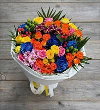 Букет цветов из:  Розы и Хризантемы #REPLACE_PRED# Хандыге