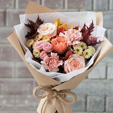 Букет цветов из:  Гвоздики, Хризантемы и Розы в Хандыге