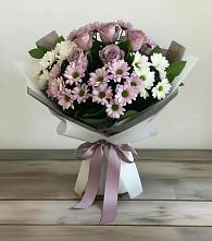 Букет цветов из:  Хризантемы и Розы в Хандыге