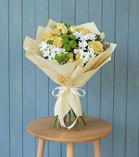 Букет цветов из:  Хризантемы и Розы #REPLACE_PRED# Хандыге