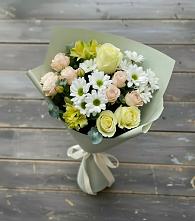 Букет цветов из:  Альстромерии, Розы и Хризантемы #REPLACE_PRED# Хандыге