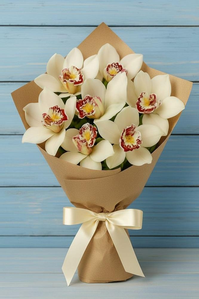 Букет цветов из: Орхидеи и Розы в Хандыге