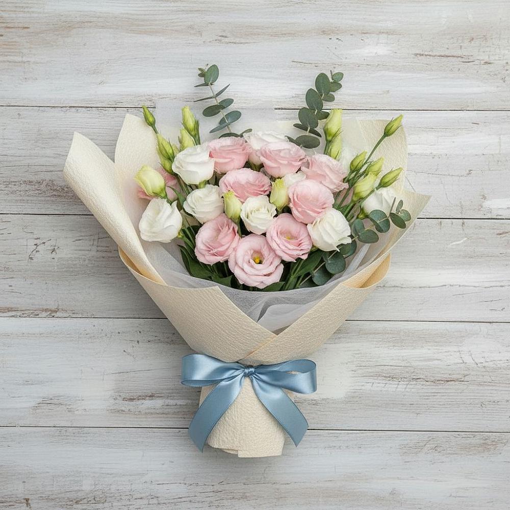 Букет цветов из: Лизиантусы в Хандыге